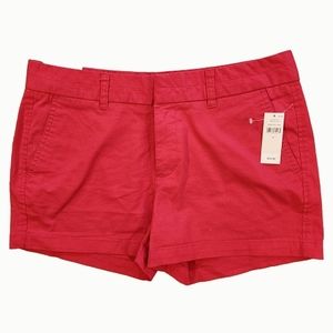 Nwt Gap red "The City 3 Inch Short" Size 6